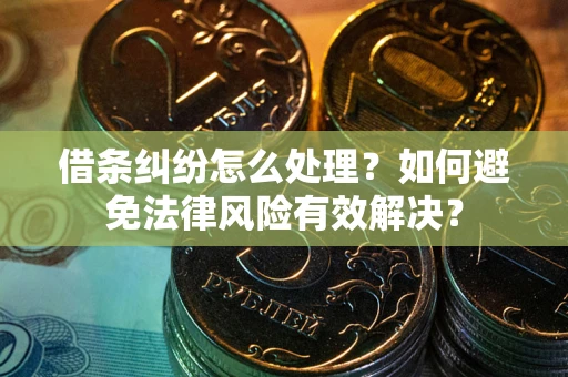 济南借条纠纷怎么处理？如何避免法律风险有效解决？