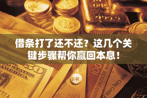 济南借条打了还不还？这几个关键步骤帮你赢回本息！