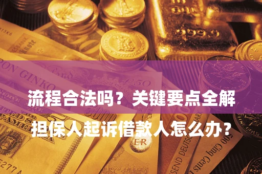 济南

担保人起诉借款人怎么办？流程合法吗？关键要点全解析