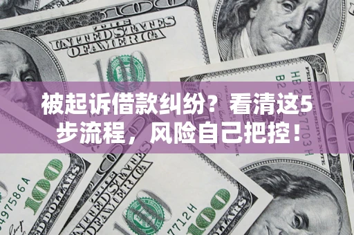 济南被起诉借款纠纷？看清这5步流程，风险自己把控！