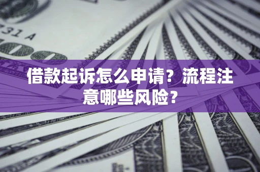济南借款起诉怎么申请？流程注意哪些风险？