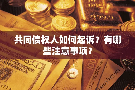 济南共同债权人如何起诉？有哪些注意事项？